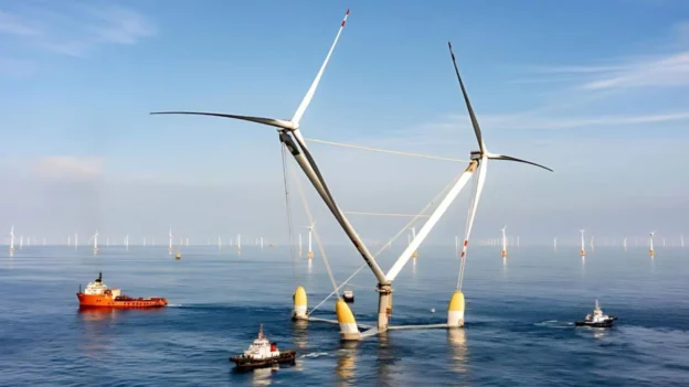 China construirá turbina eólica flotante