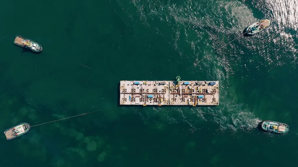 First modules of the Belgian energy island already in the North Sea