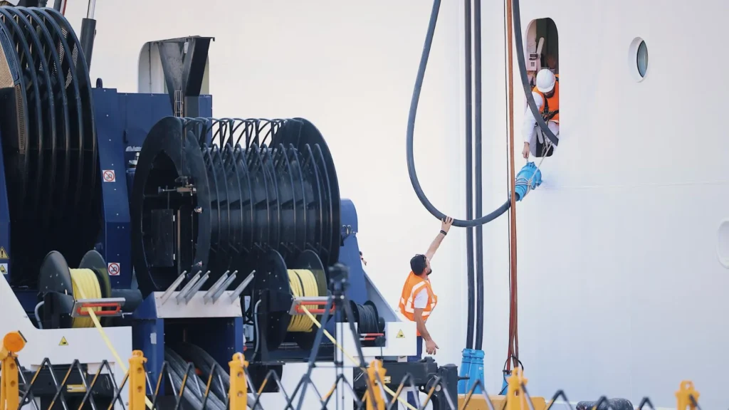 Conexión eléctrica en tierra