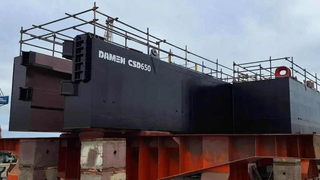 Draga de succión con cortador Damen en Azerbaiyán
