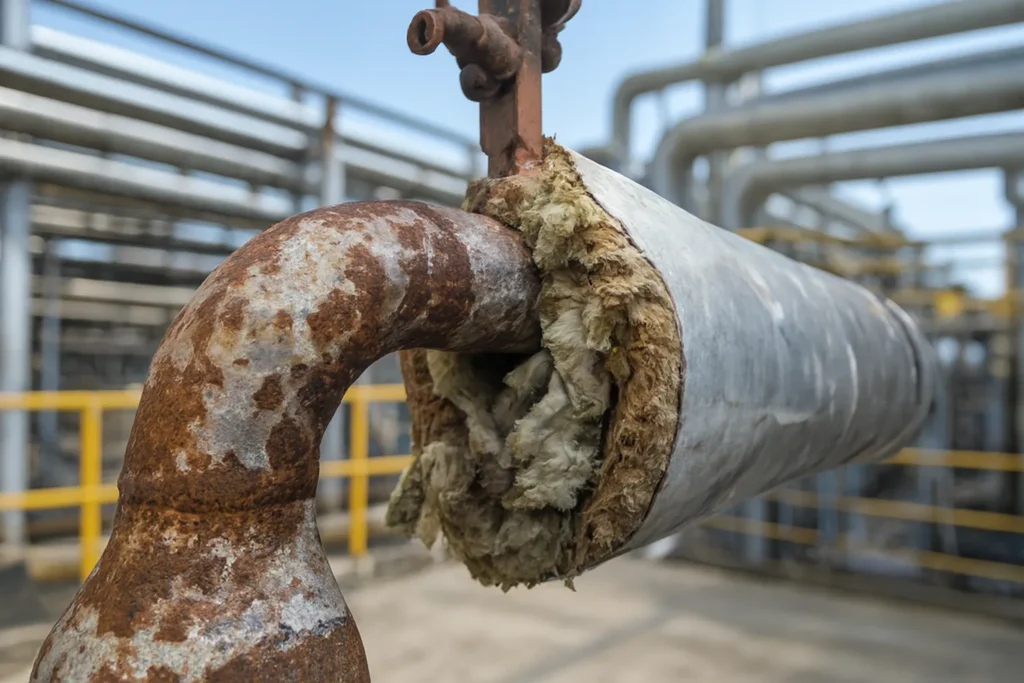 Corrosion bajo aislamiento en tuberia