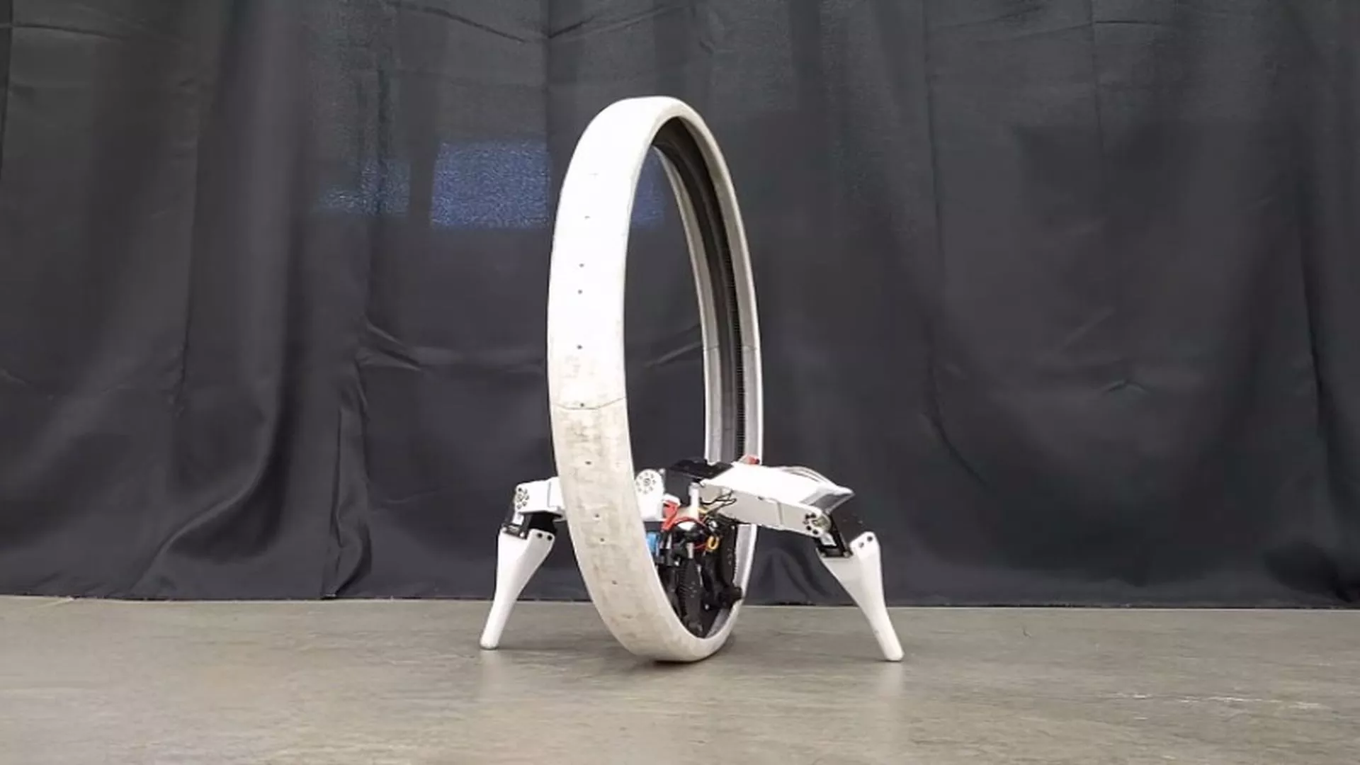 Crean robot monociclo con patas llamado Ringbot