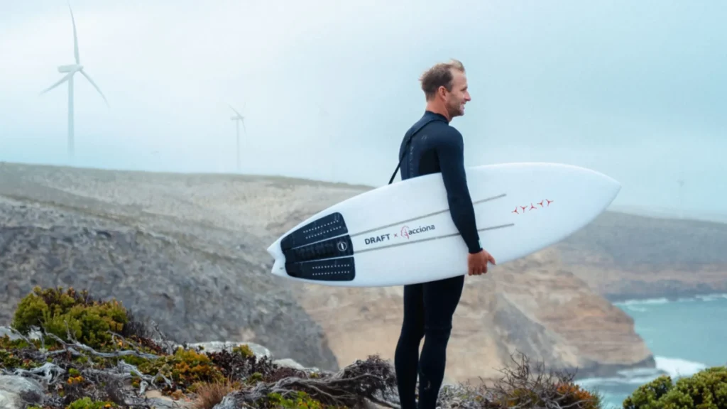 Tablas de surf con palas de aerogeneradores recicladas