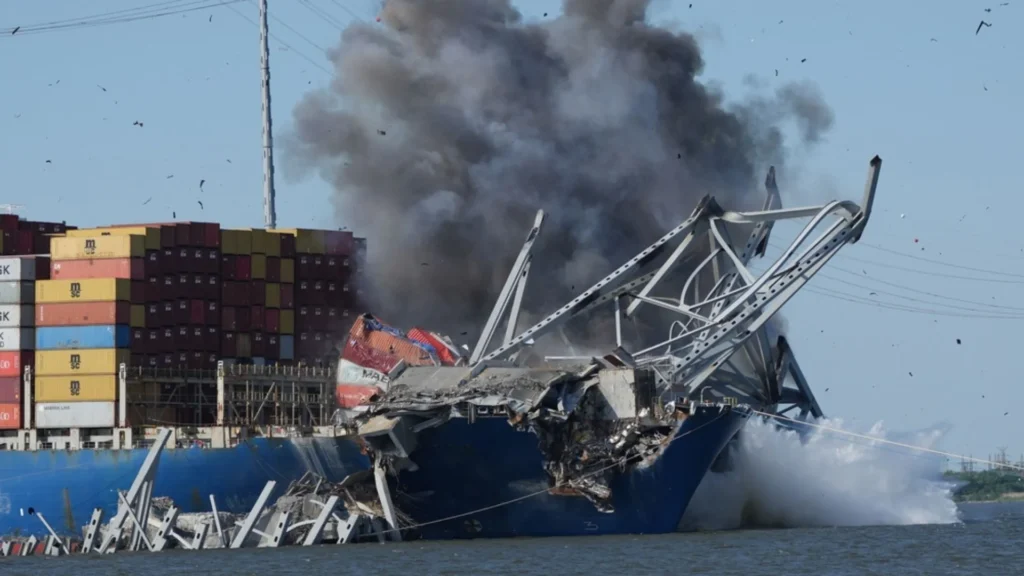 Dali llega a China tras el colapso del puente en Baltimore