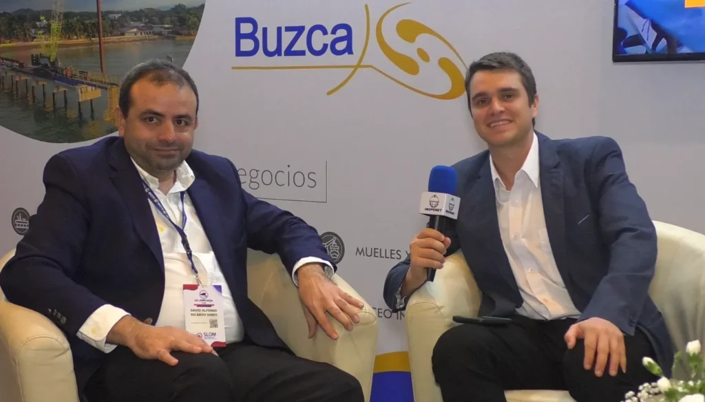 David Sanes, en entrevista con Inspenet durante SLOM 2025 en Panamá, donde habló sobre proyectos de ingeniería marítima y tuberías submarinas en América Latina.