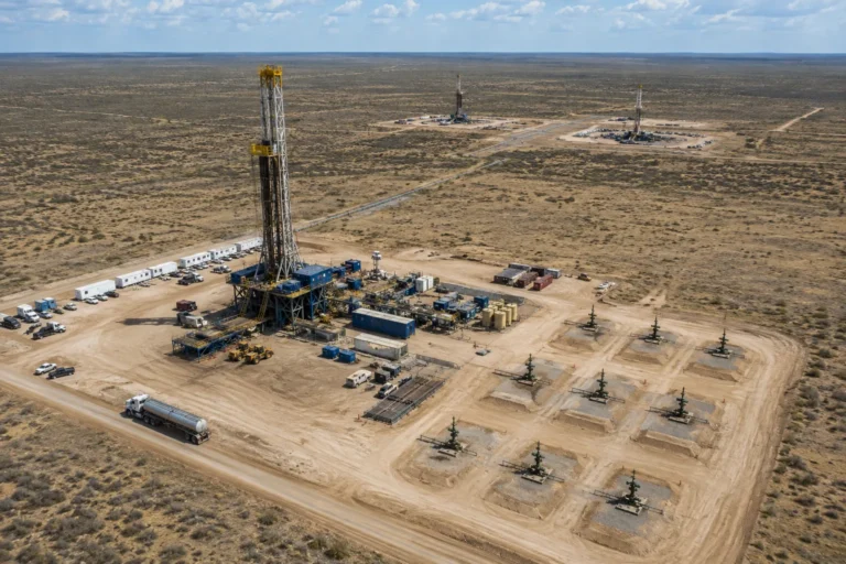 Delaware Basin drilling operations by Battalion Oil at Monument Draw