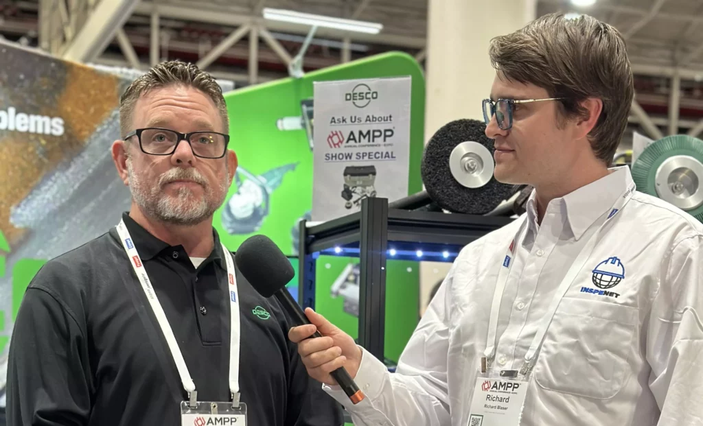 Desco Mfg. presenta nuevas herramientas de preparación de superficies en la Conf. AMPP 2024