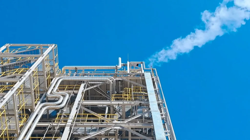 Planta de captura de dióxido de carbono que genera energía