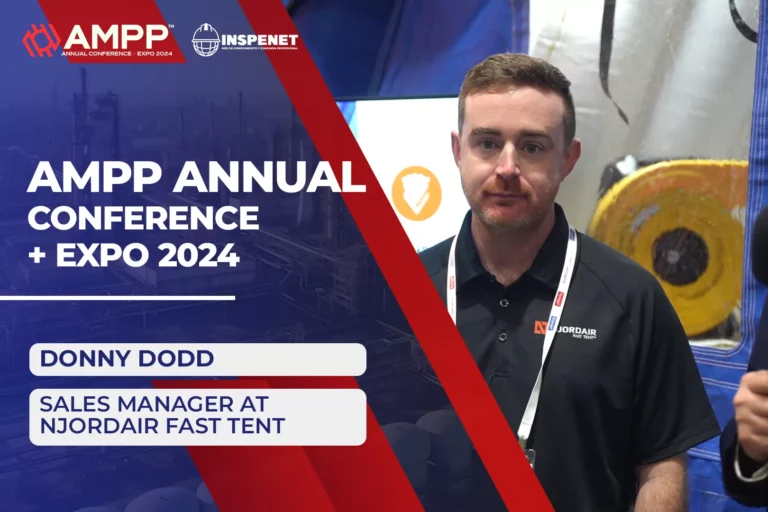 Donny Dodd from NJORDAIR Fast Tent at AMPP 2024