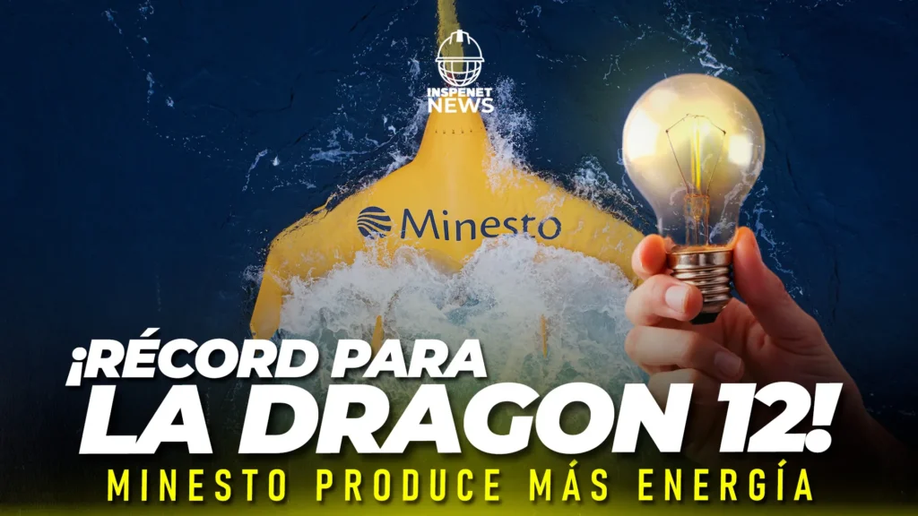 Dragon 12 mejora su desempeño en planta mareomotriz de Minesto