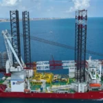 Charybdis, the first U.S.-built offshore heavy lift vessel, delivered.