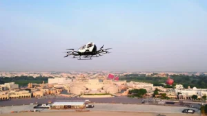 EHang EH216-S realiza primeros vuelos urbanos sin piloto en Qatar