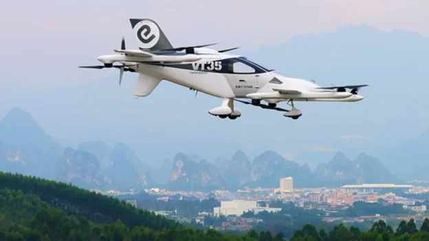 EHang lanza el eVTOL VT35 autónomo