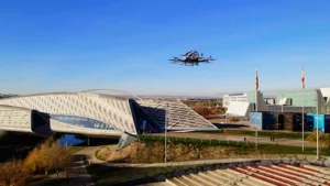 EHang avanza en Europa con vuelos eVTOL urbanos sin piloto en Zaragoza