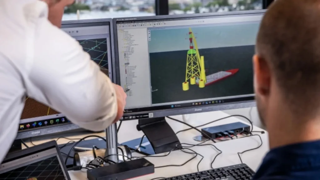 EL diseño de energía eólica marina flotante eficiente y optimizado de