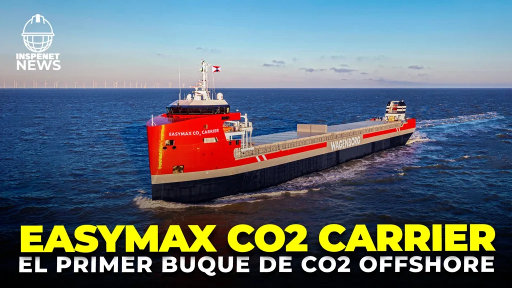Construcción del primer buque de transporte de CO2 avanza con la llegada de la popa