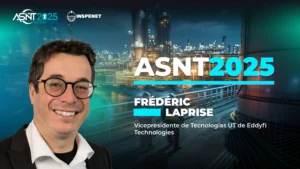 Frédéric Laprise, vicepresidente de Tecnologías UT en Eddyfi Technologies, participando en ASNT 2025.