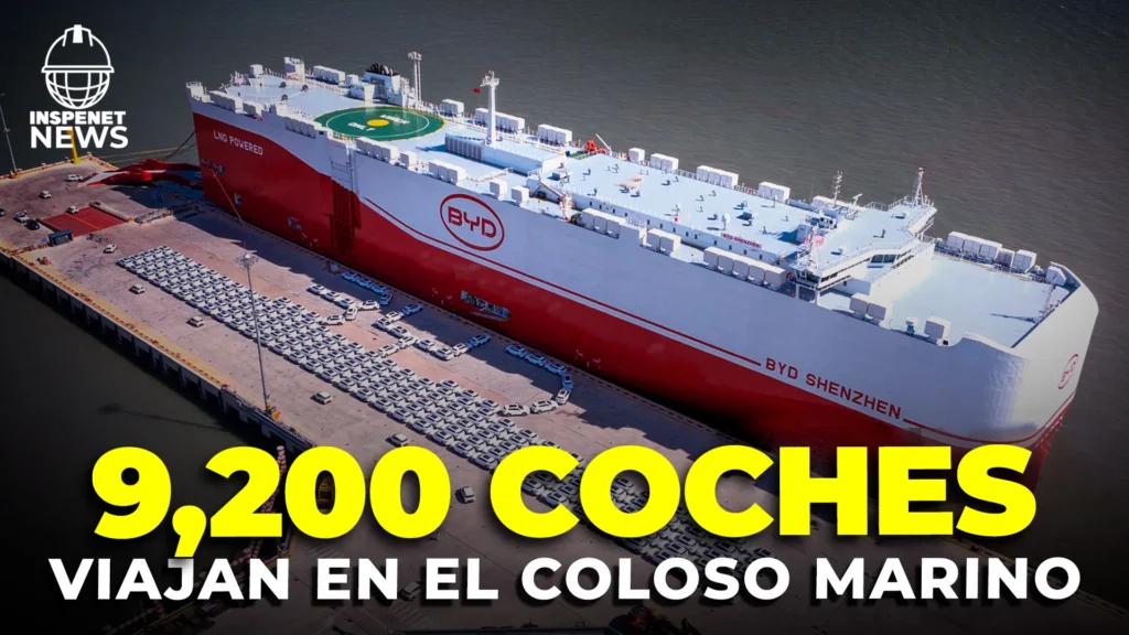 El «BYD Shenzhen» zarpa como el portacoches más grande del mundo