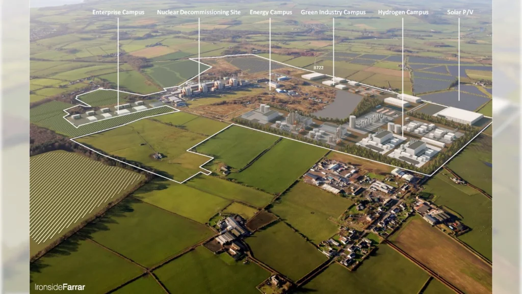 El Centro de Energía Verde en Chapelcross en Escocia