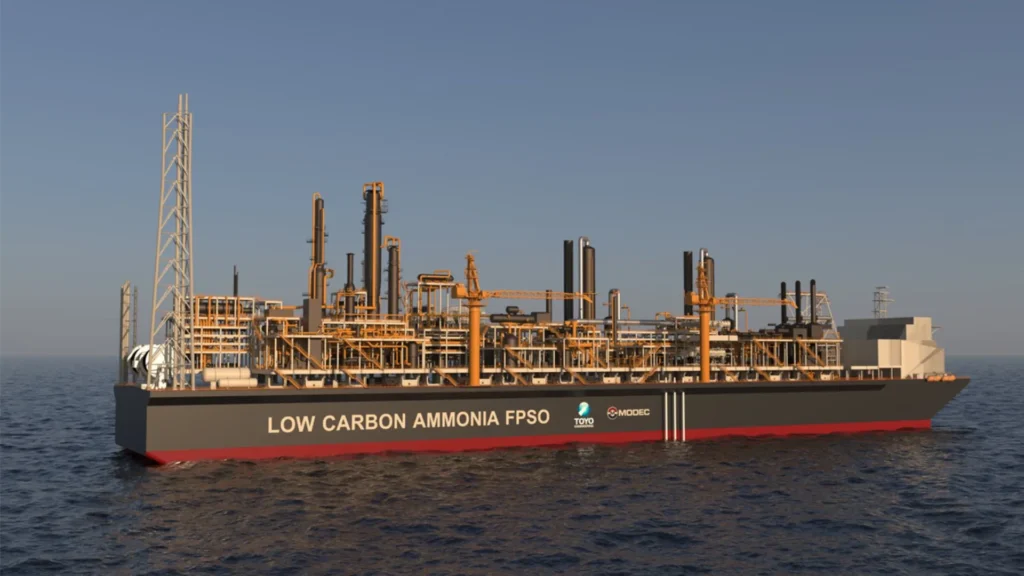 FPSO de amoníaco azul de MODEC y TOYO