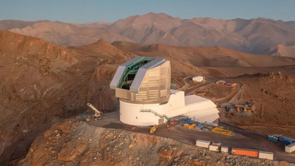 Foto aérea del Observatorio Vera C. Rubin