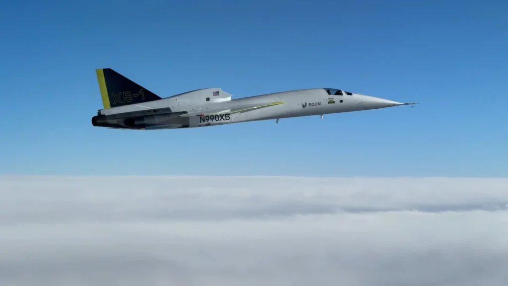 Boom Supersonic’s XB-1 breaks the sound barrier in record-breaking flight