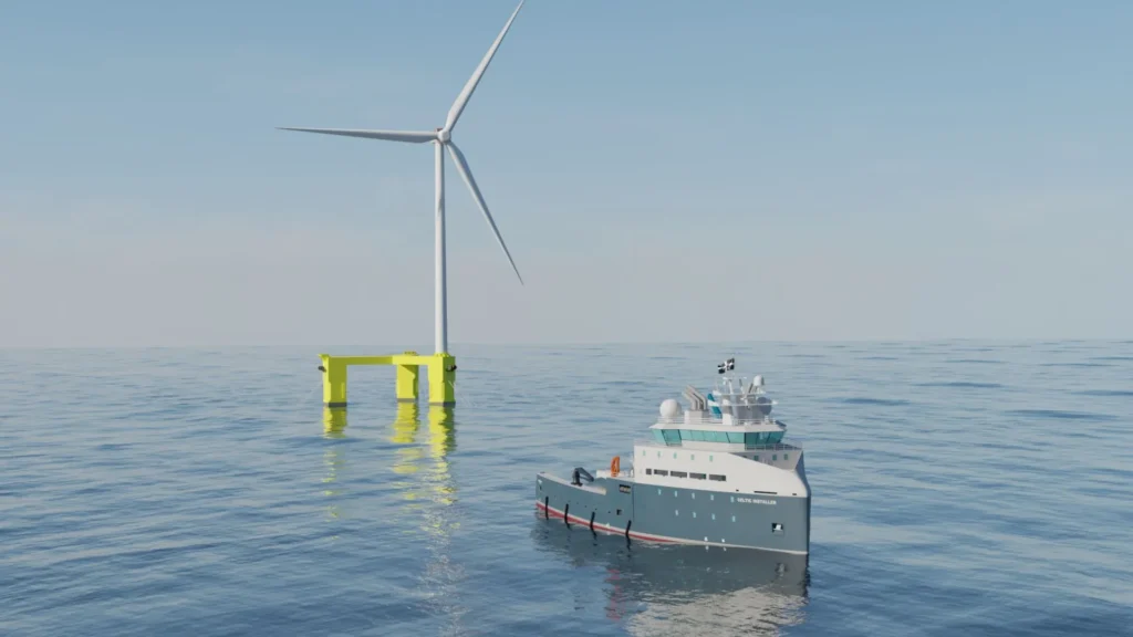 El buque de instalación eólica flotante de Morek