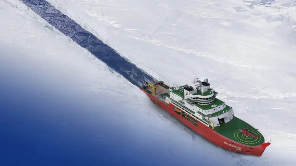 Hanwha Ocean builds icebreaker research vessel for polar exploration