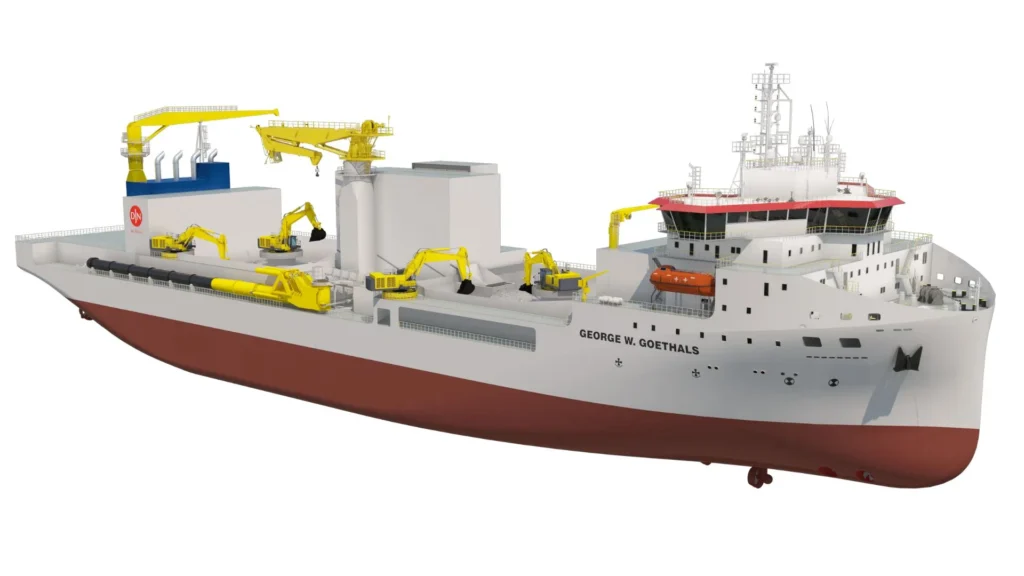 El buque de protección submarina George W. Goethals de Jan De Nul