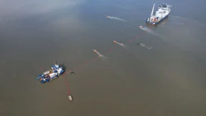 El cable submarino del proyecto East Anglia THREE llega a tierra en Suffolk