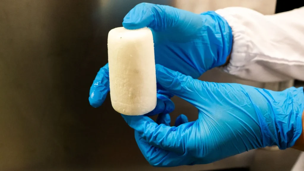 El desarrollo de un tipo de hielo con aminoácidos