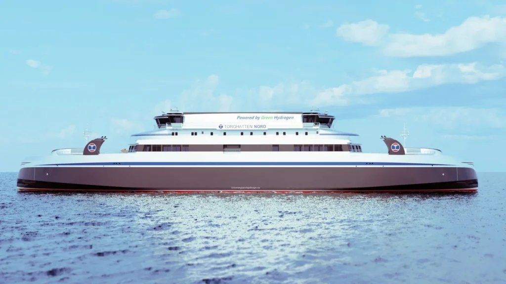 El diseño de Ferries propulsados por hidrógeno