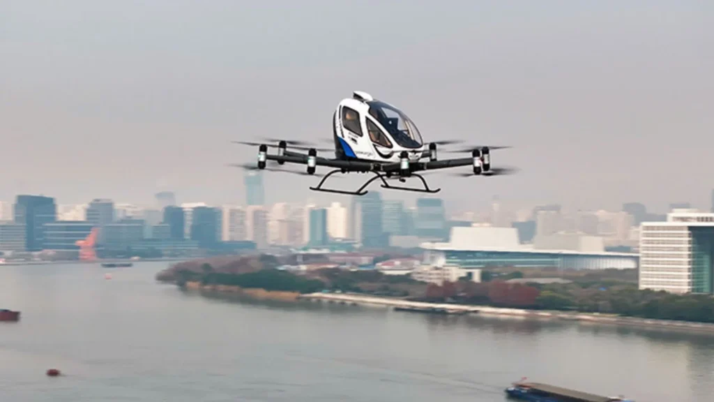 EHang’s eVTOL made a demonstration flight in Shanghai
