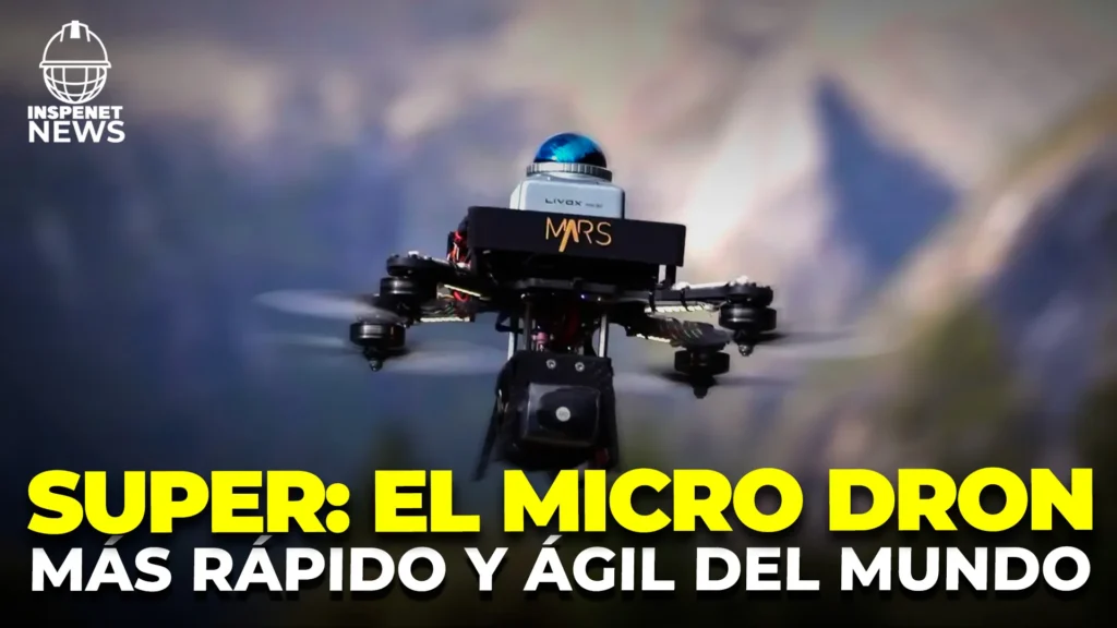 Micro dron autónomo rompe récord de velocidad con tecnología LiDAR 3D