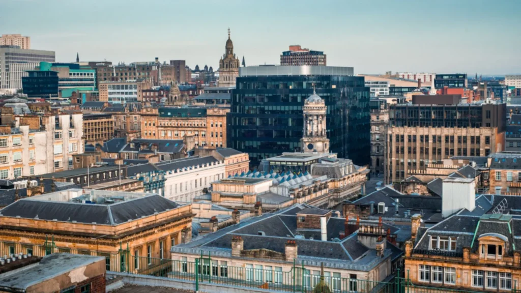 El papel tapiz eléctrico decora las urbanizaciones de Glasgow, en el nuevo proyecto de la Universidad de Glasgow