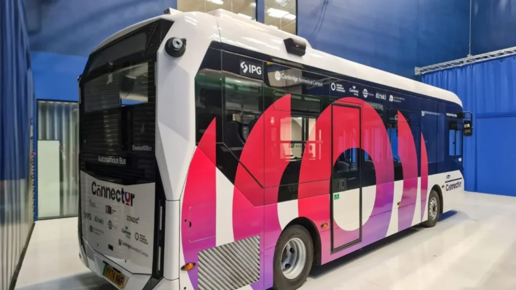 El primer autobús eléctrico autónomo de tamañao completo de Fusion Processing