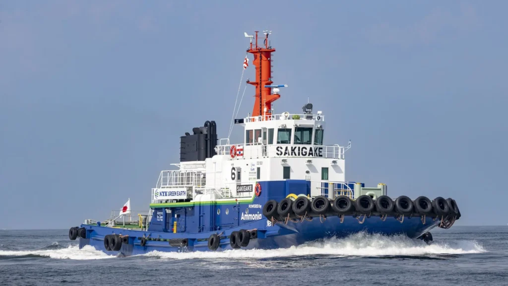 El primer buque propulsado por amoníaco comercial del mundo por NYk Line