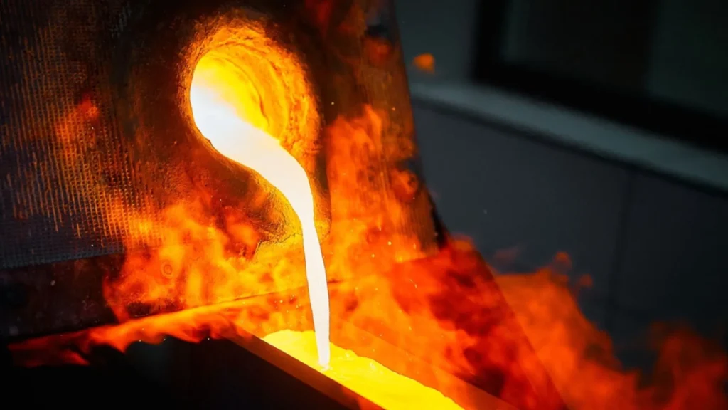 El primer vertido de oro de la mina Borealis