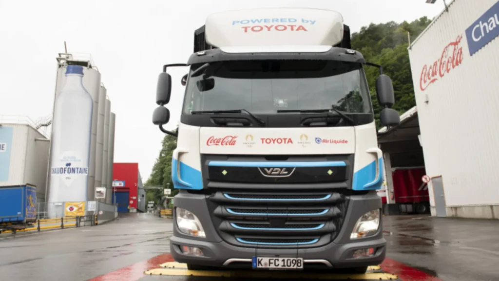 El programa de camiones de hidrógeno por Toyota, Coca Cola y Air Liquide