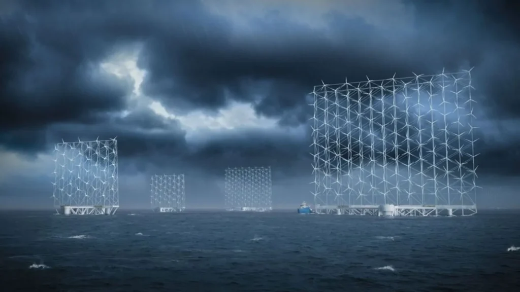 El proyecto de muro de turbinas eólicas de multirotor