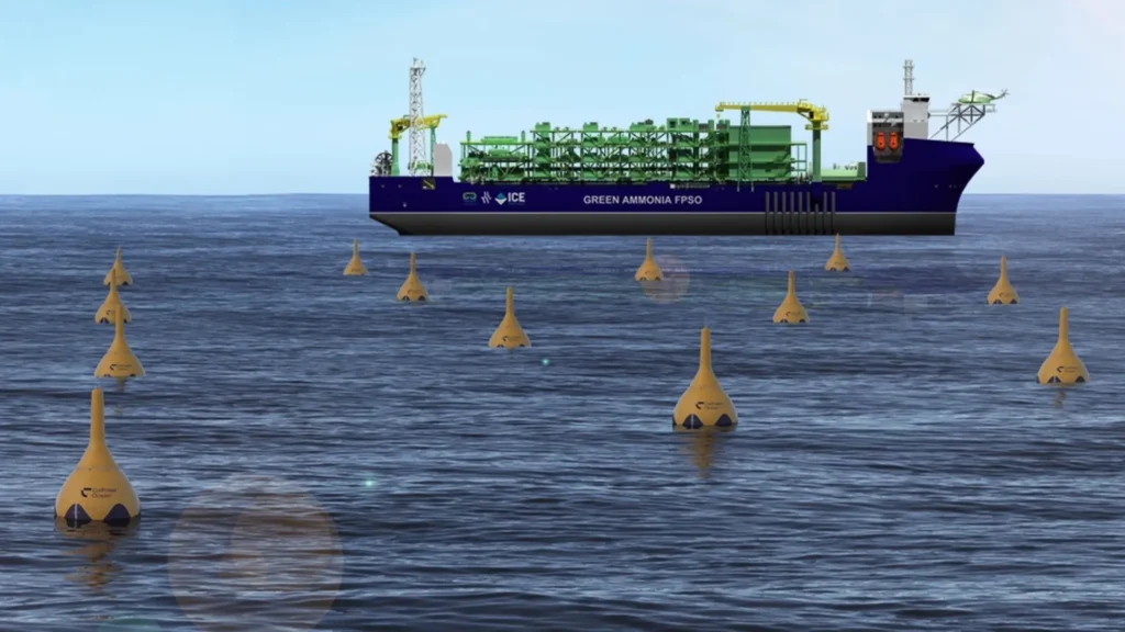 El proyecto flotante de SwitcH2 y CorPower Ocean para la producción de amoníaco verde