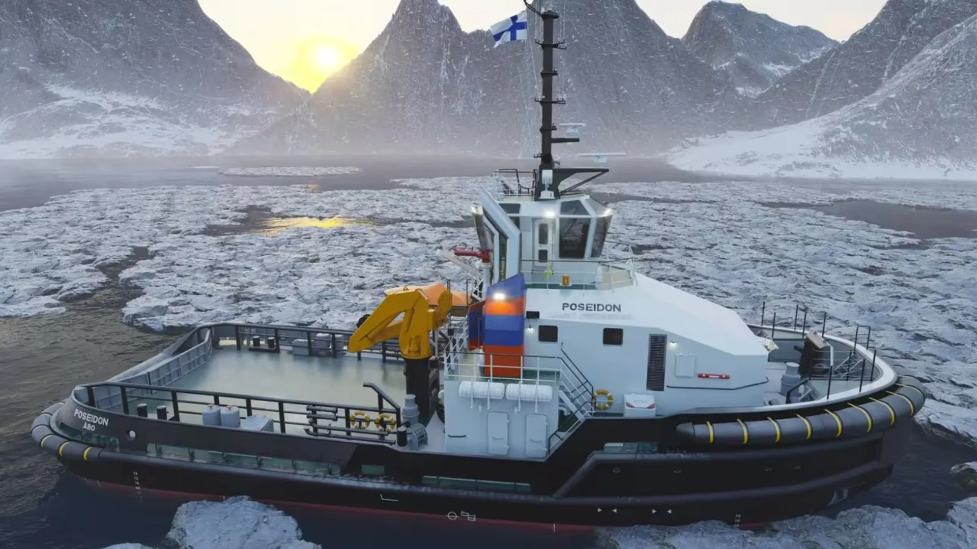 El remolcador ASD Tug 3413 ICE y sus capacidades en el Mar Báltico