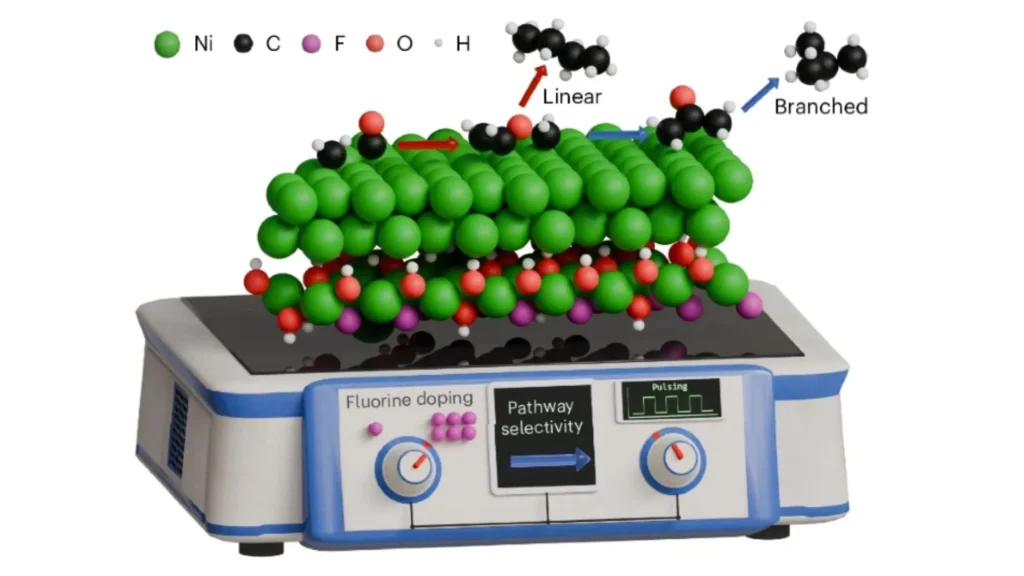 Nickel catalyst system achieves hydrocarbon fuel production