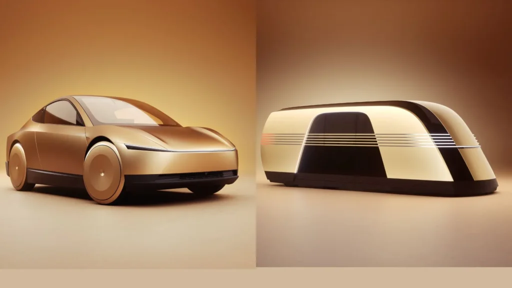 robotaxi cybercab y Robovan de Tesla