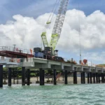 Construction of offshore dock at the onshore/offshore transition for subsea pipelines projects in the Oil & Gas sector