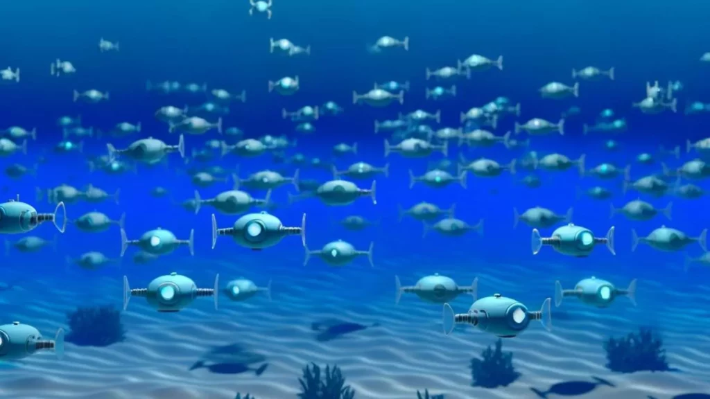 Enjambres de robots eliminan microplásticos y bacterias del agua