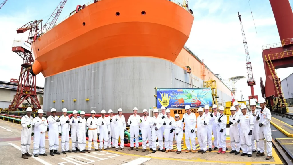 Entrada en dique seco del FPSO