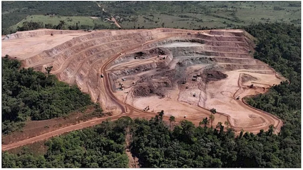 Vista de la mina de Ero Copper