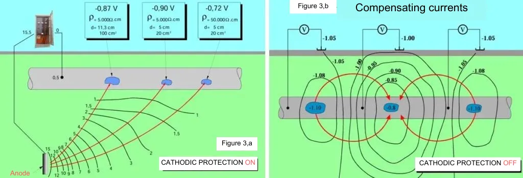 On-Off potential measurements in cathodic protection