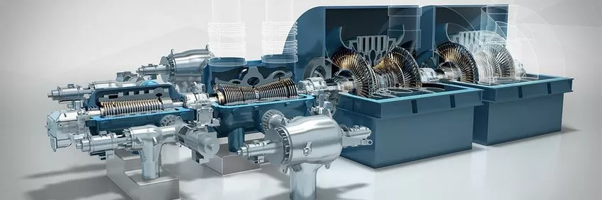 Turbo generator Applications coupled to the turbine to produce electrical energy.